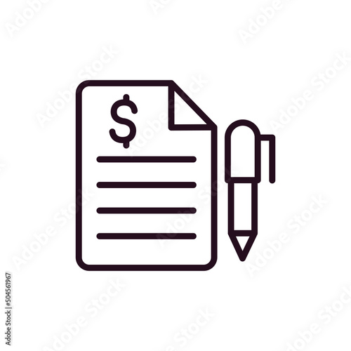 financial contract Icon