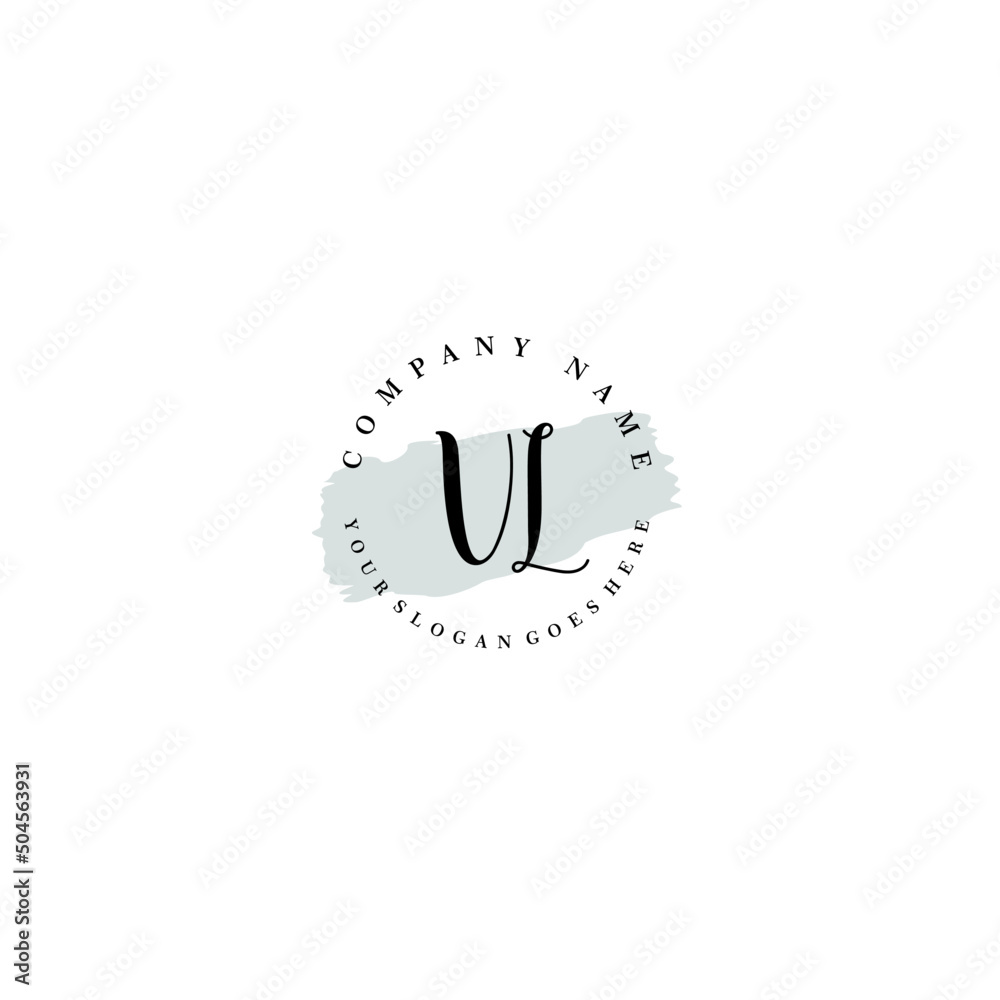 VL Beauty vector initial logo