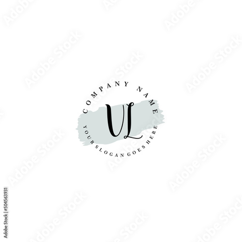 VL Beauty vector initial logo
