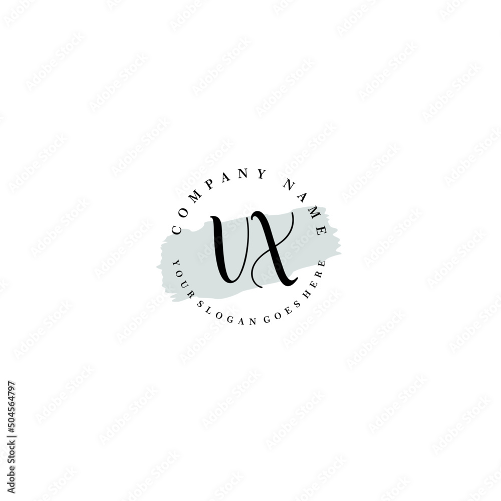 VX Beauty vector initial logo VX Beauty vector initial logo