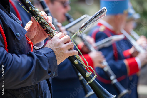 Картината върху платно town orchestra symphonic and military music