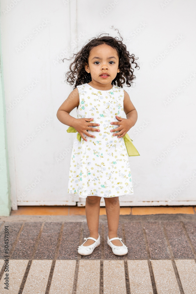 full length black little girl portrait full length black little girl portrait