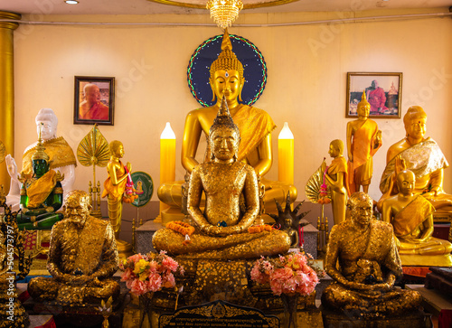 Wat Khiriwong temple on top of the mountain in Nakhon Sawan, Thailand photo