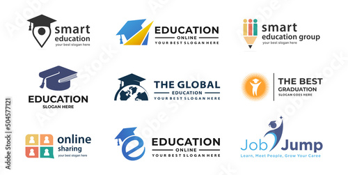 Best educational logo collection, perfect template for education category company photo