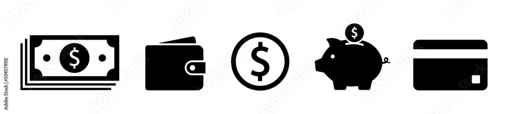 Finance Icon. Business Icons, Money Sign Icon, Vector Illustration Finance Icon. Business Icons, Money Sign Icon, Vector Illustration