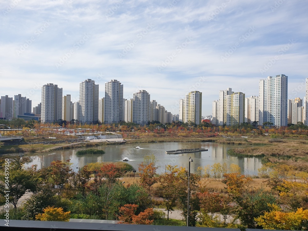 Fototapeta premium Lake City