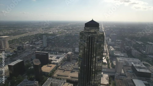 Captivating perspective on an active office building with that meets the FFA requirements. Views of the city and traffic