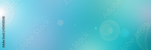 Soft gradient Banner with Smooth Blurred blue and turquoise colors © colnihko