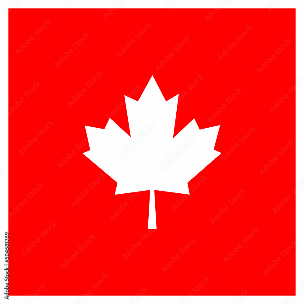 Canadian flag and maple leaf for your illustration Canadian flag and maple leaf for your illustration