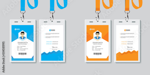 Corporate id card template design