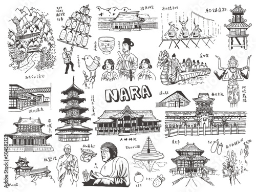 奈良県のイラスト