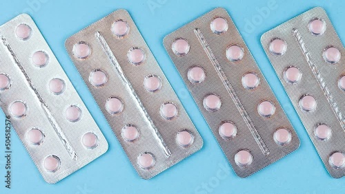 
Colorful tablets and capsules tablets in blister packaging, pharmaceutical industry Concept. Pharmacy. Antibiotic resistance.
