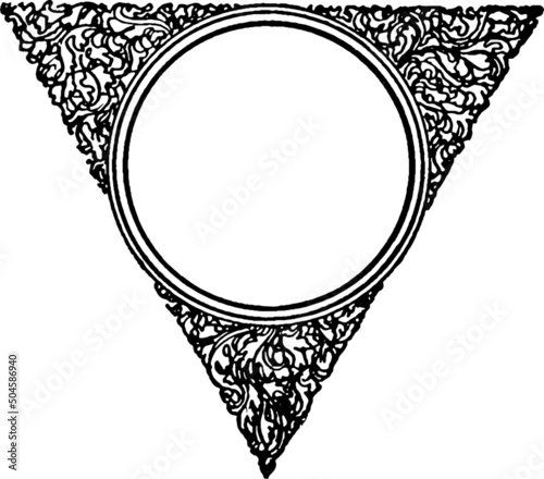 ornate vintage frame with a transparent background