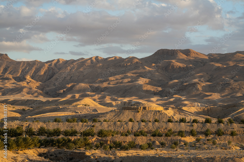 Fototapeta premium view of old Tamerza -Tozeur governorate - Tunisia
