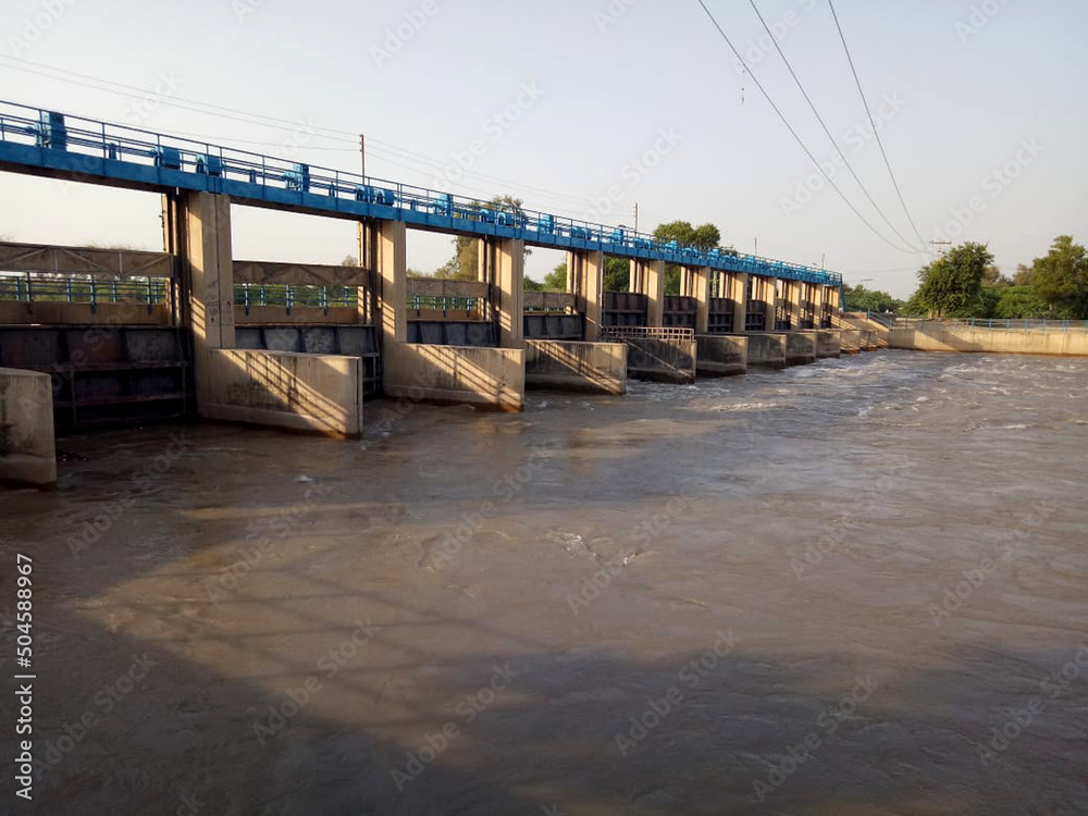 River bridge a beautiful picture of Punjab Pakistan