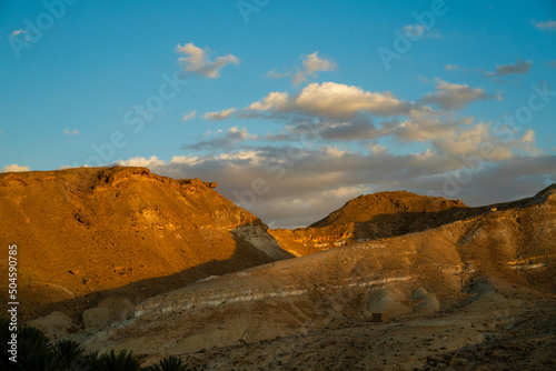 view of old Tamerza -Tozeur governorate - Tunisia  photo