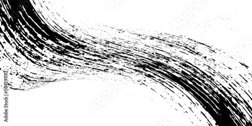 Strokes in different directions of black paint on a white background. Graffiti element. Design template for the design of banners, posters, booklets, covers, magazines. EPS 10
