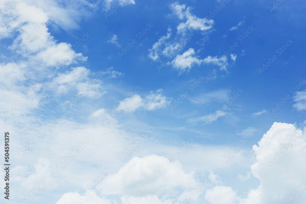 Blue sky with clouds Many beautiful white Blue sky with clouds Many beautiful white