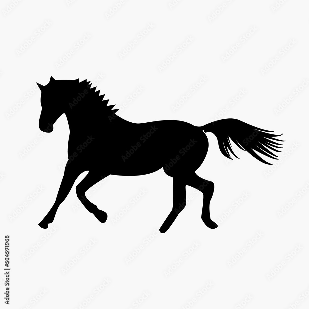 Animal simple horse vector design free png