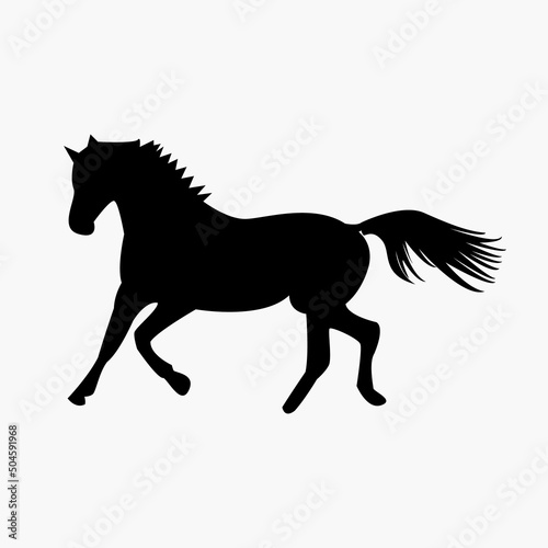 Animal simple horse vector design free png