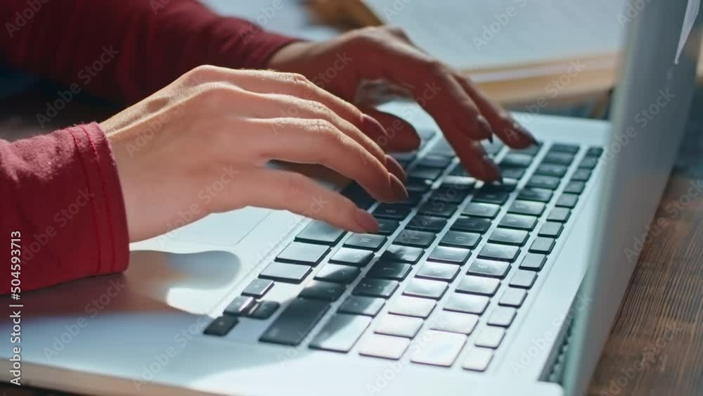 happy young woman sits with phone and computer at the table. business time. rest and work.