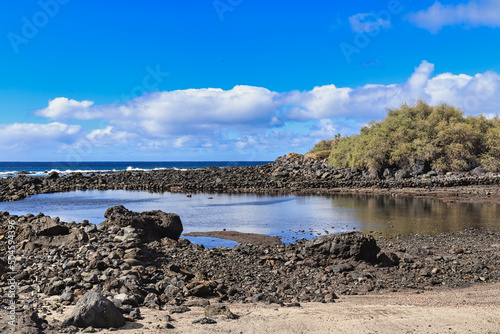 Slika na platnu The Earl's Puddle located in Valle Gran Rey (La Gomera, Canary Islands)