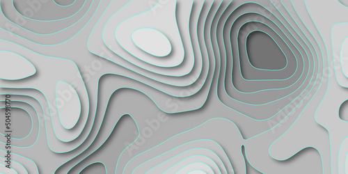 Colorful and abstract background in papercut style. Can be used as web banners and digital flyers.Geometric layered curve line white vector background.
