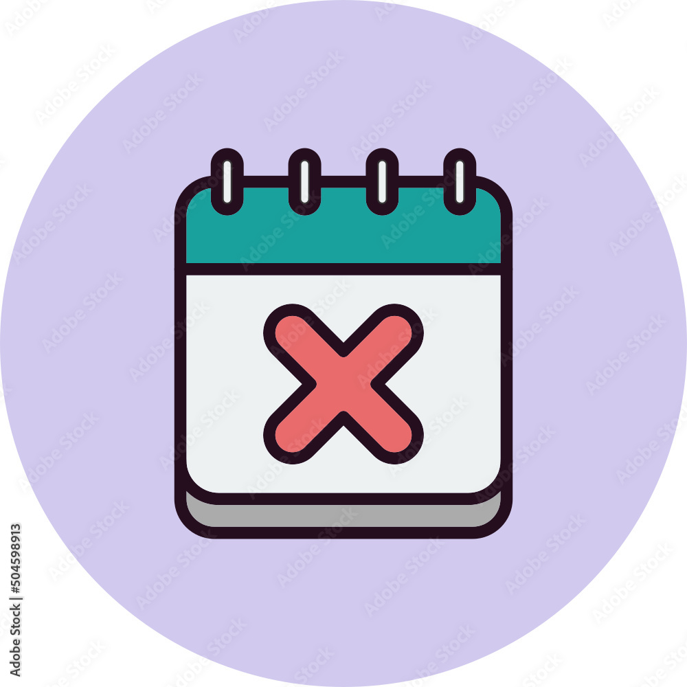 Obraz premium Cancel Event Icon