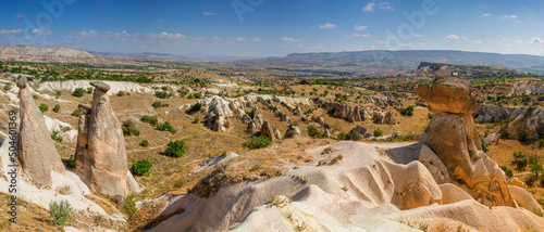 panoramic view of Cappadocia and fairy chimneys