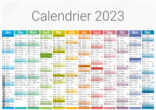 Calendrier 2023 Format A3 - pour entreprise avec logo sur 12 mois - multicaque - modifiable