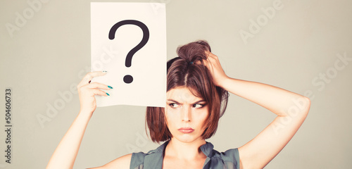 Tableau sur toile Thinking woman