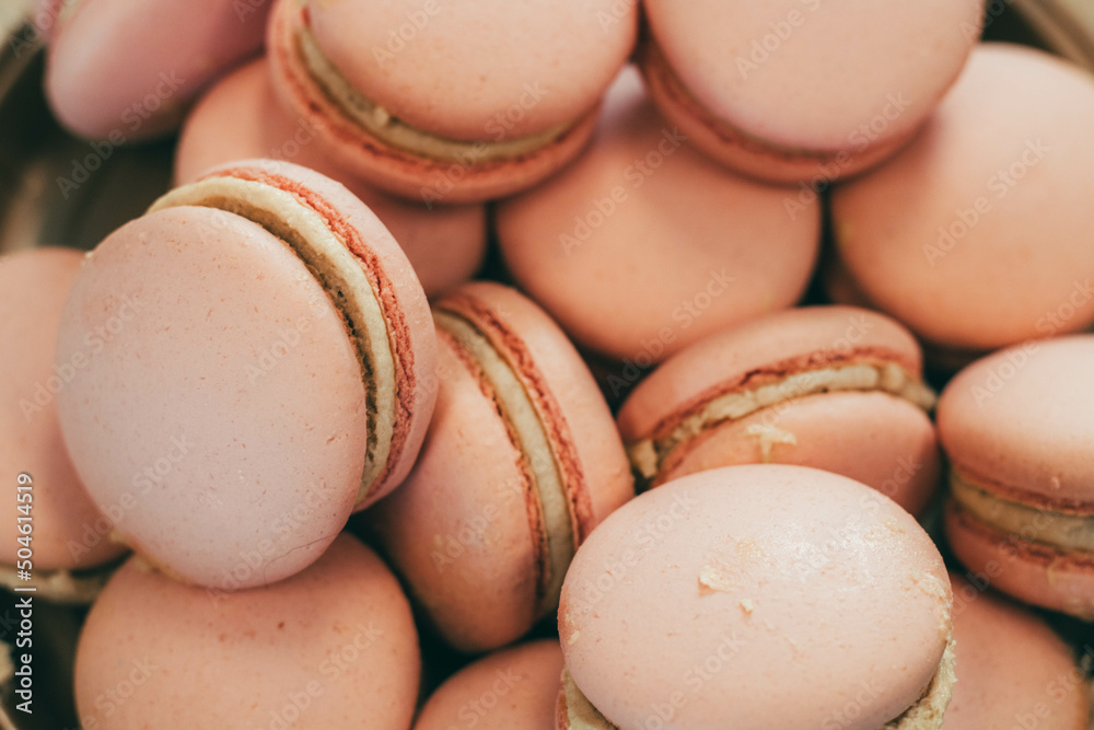 macaroons on a table macaroons on a table