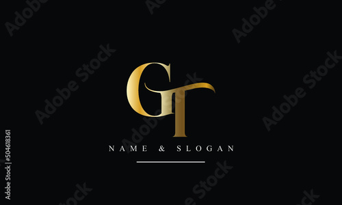 TG, GT, T, G abstract letters logo monogram