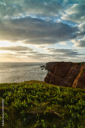 Sunset on the island of Heligoland