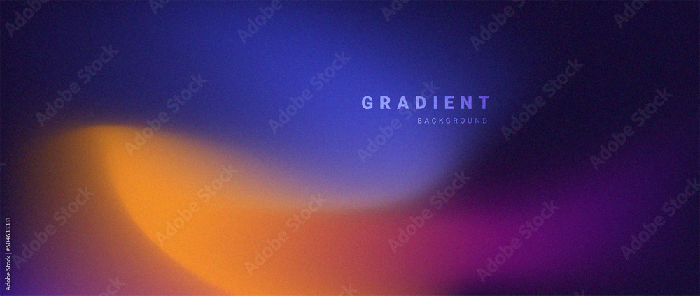 Abstract blurred gradient background with grainy texture vector. Stock ...