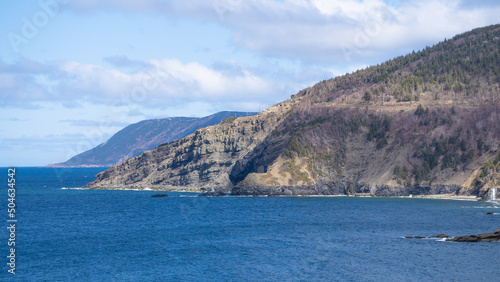 Valokuva Two Beautiful Mountains seen from the Meat's Cove, Cape Breton, Nova Scotia, Can