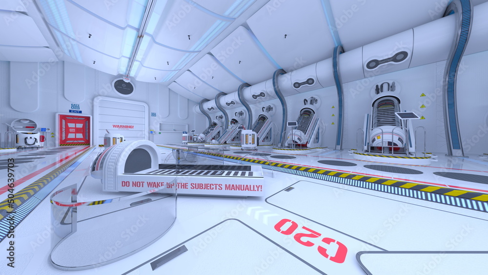 Fototapeta premium 宇宙船格納庫