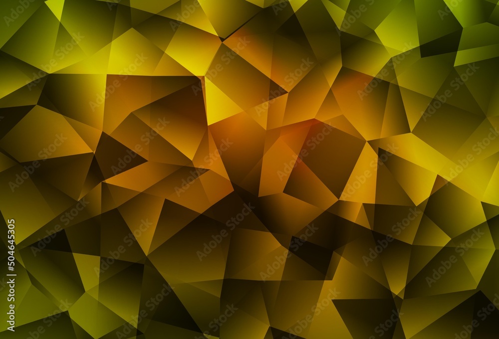 Dark Green, Yellow vector abstract mosaic background. Dark Green, Yellow vector abstract mosaic background.