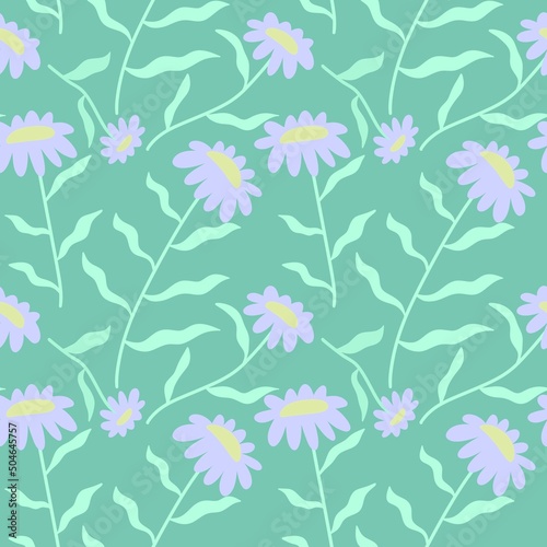 Floral seamless flower pattern for fabrics and textiles and packaging and gifts and cards and linens and kids