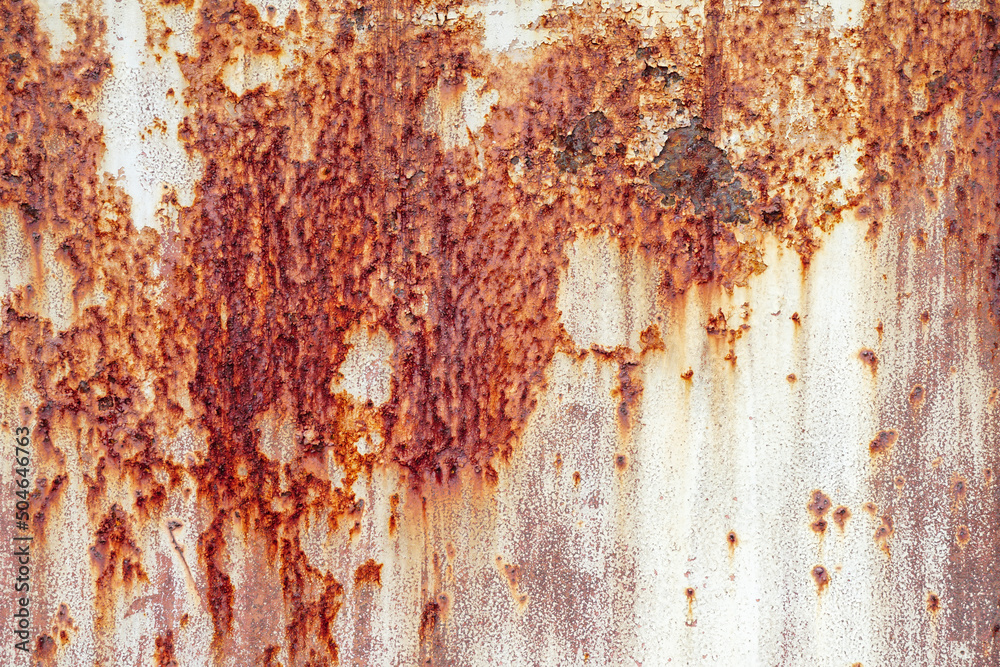 Rust of metals.Corrosive Rust on old iron white.Use as illustration for presentation.corrosion.	