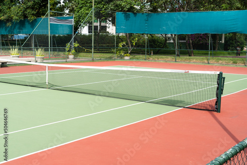 View of a tennis court. Widely used for sports and play tennis © Diego