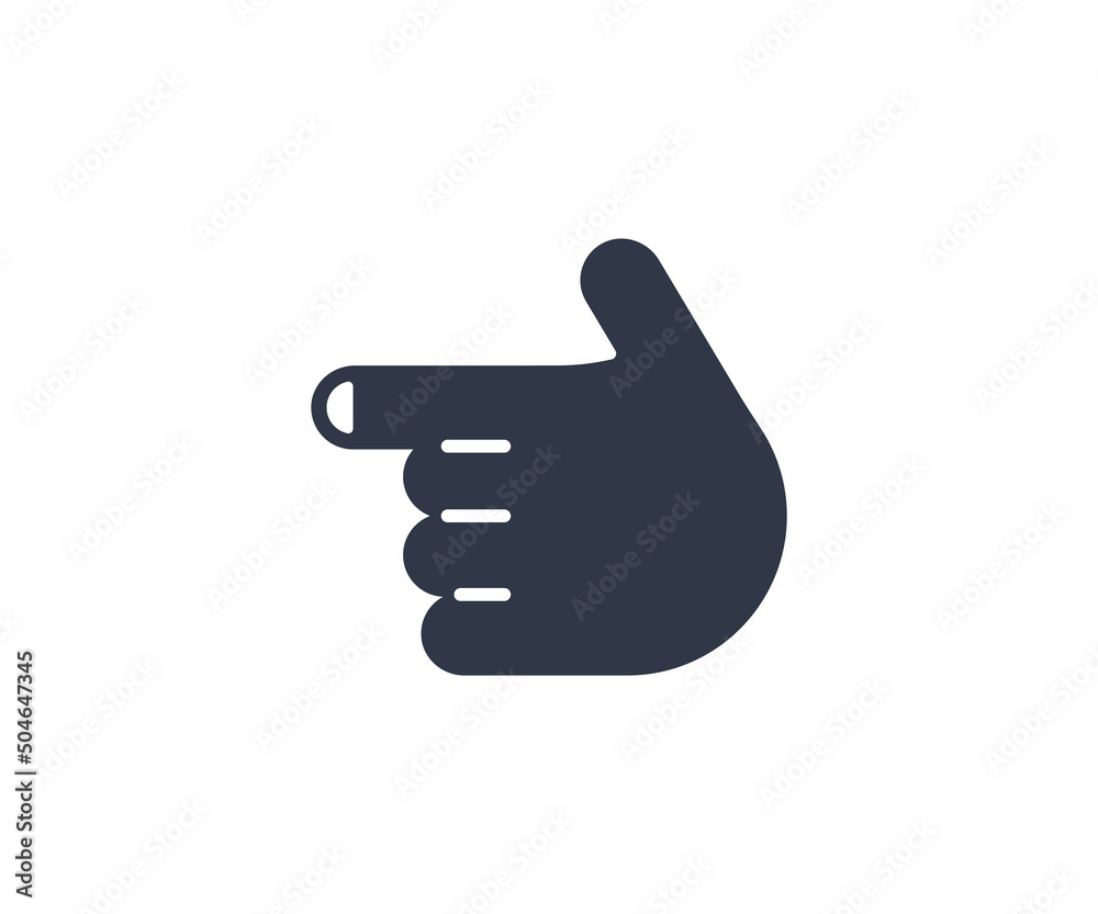 Backhand Index Pointing Left Gesture Emoticon. Vector Finger Left Emoji Backhand Index Pointing Left Gesture Emoticon. Vector Finger Left Emoji