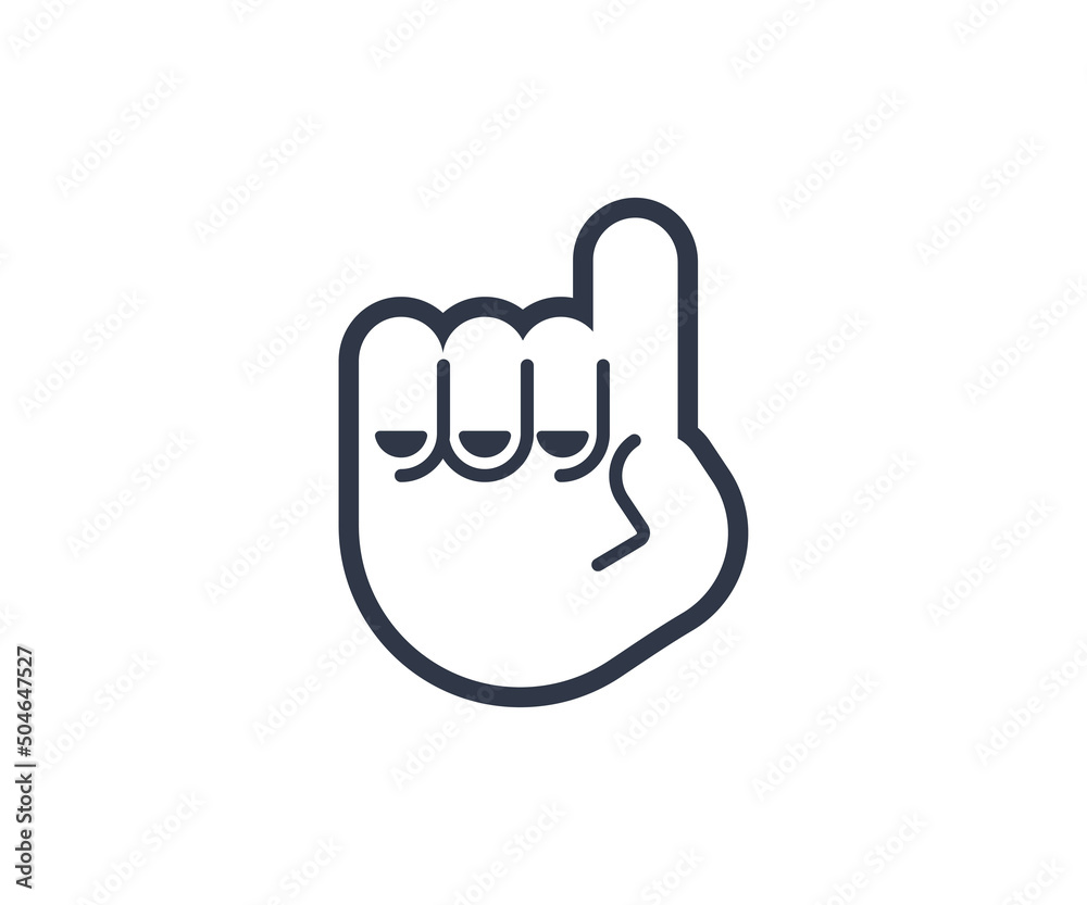 Index Pointing Finger Up Gesture Emoticon. Vector Finger Up Emoji Index Pointing Finger Up Gesture Emoticon. Vector Finger Up Emoji