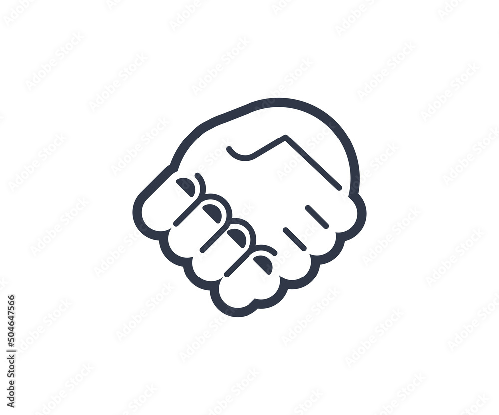 Handshake Gesture Emoticon. Vector Handshake Emoji Stock Vector Adobe