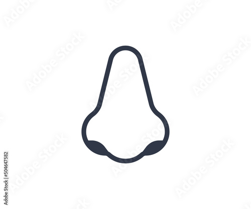 Nose Vector Isolated Emoticon. Nose Icon