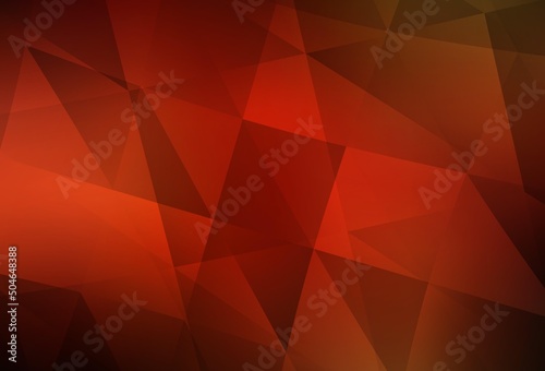 Light Red vector abstract polygonal template.