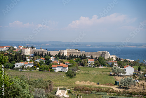 The Historic Gallipoli Peninsula and the Castle Next to the Dardanelles Strait photo
