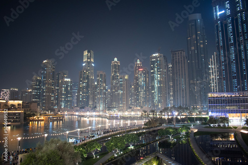 Canvas Print Dubai at night