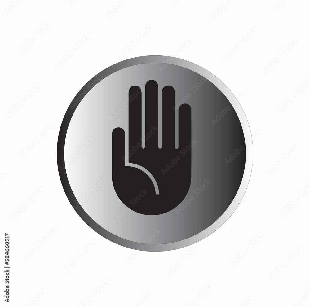 This image shows a vector illustration of a stop sign This image shows a vector illustration of a stop sign