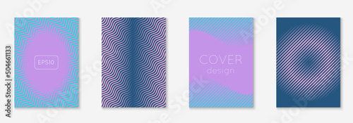 Music cover with minimalist geometric line and trendy shapes.
